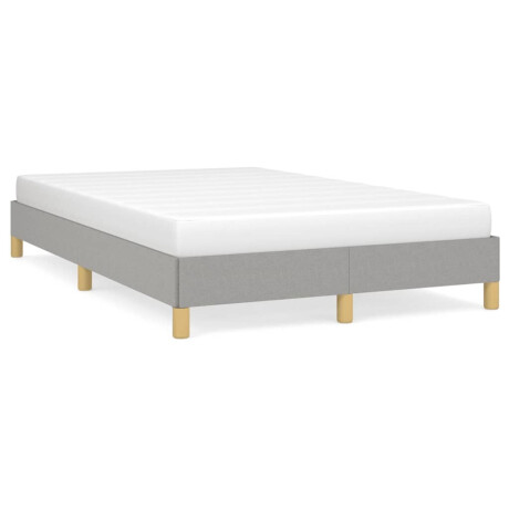 vidaXL Bedframe zonder matras 120x190 cm stof lichtgrijs afbeelding2 - 1