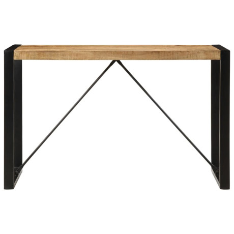 vidaXL Eettafel 120x55x76 cm massief ruw mangohout afbeelding2 - 1