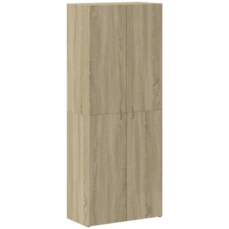 vidaXL Archiefkast 60x32x153 cm bewerkt hout sonoma eikenkleurig afbeelding2 - 1