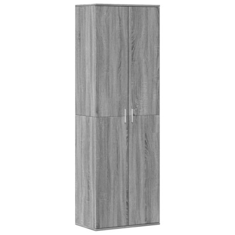 vidaXL Hoge kast 60x35x180 cm bewerkt hout grijs sonoma eikenkleurig afbeelding2 - 1