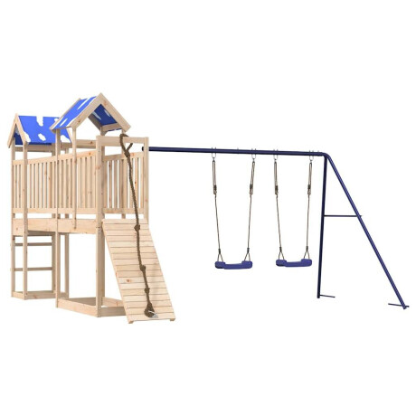 vidaXL Speelhuis massief grenenhout afbeelding2 - 1