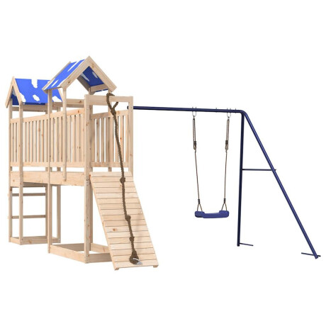 vidaXL Speelhuis massief grenenhout afbeelding2 - 1