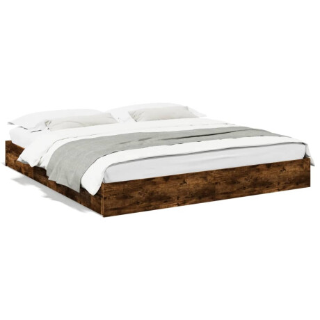 vidaXL Bedframe met lades bewerkt hout gerookt eikenkleurig 180x200 cm afbeelding2 - 1