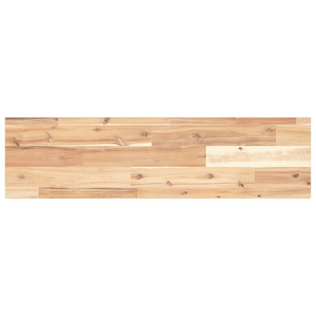 vidaXL Wandschap zwevend 80x20x2 cm onbehandeld massief acaciahout afbeelding2 - 1