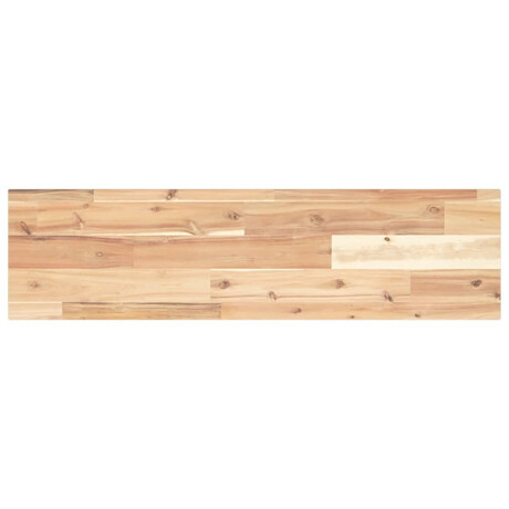 vidaXL Wandschap zwevend 100x20x2 cm onbehandeld massief acaciahout afbeelding2 - 1