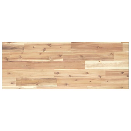 vidaXL Wandschap zwevend 100x30x2 cm onbehandeld massief acaciahout afbeelding2 - 1