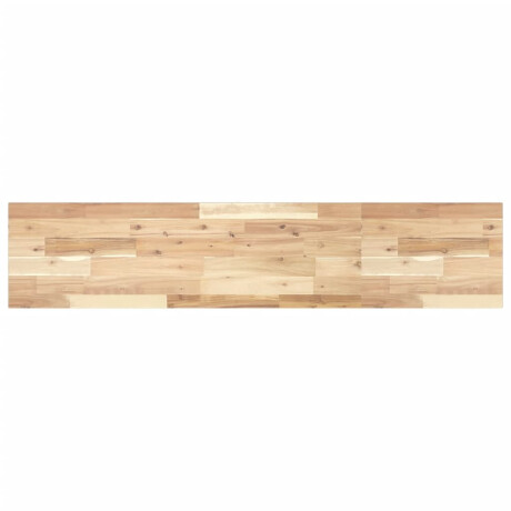 vidaXL Wandschap zwevend 120x30x2 cm onbehandeld massief acaciahout afbeelding2 - 1