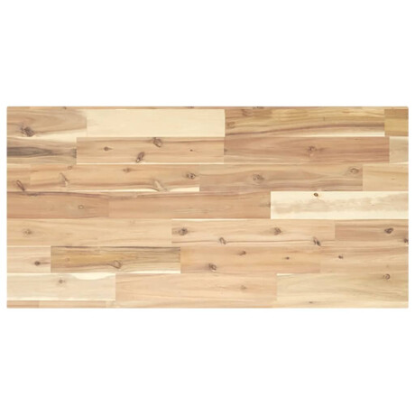 vidaXL Wandschap zwevend 100x40x2 cm onbehandeld massief acaciahout afbeelding2 - 1