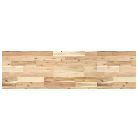 vidaXL Wandschap zwevend 120x40x4 cm onbehandeld massief acaciahout afbeelding2 - 1
