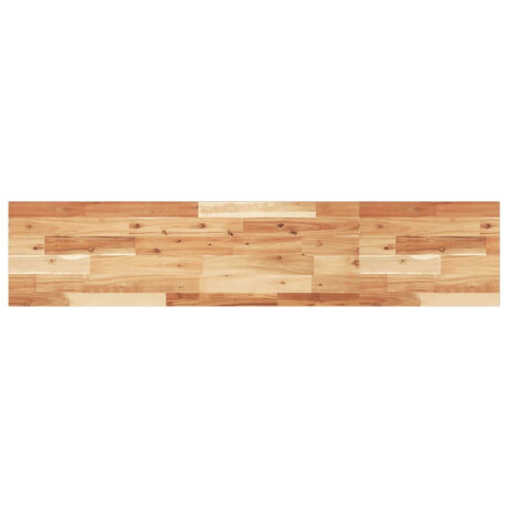 vidaXL Wandschap zwevend olieafwerking 120x30x2 cm massief acaciahout afbeelding2 - 1