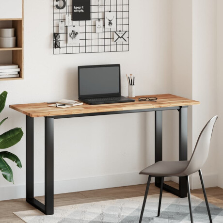 vidaXL Bureaublad met olieafwerking 120x50x2 cm massief acaciahout afbeelding2 - 1