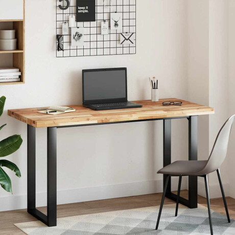 vidaXL Bureaublad met olieafwerking 120x60x4 cm massief acaciahout afbeelding2 - 1