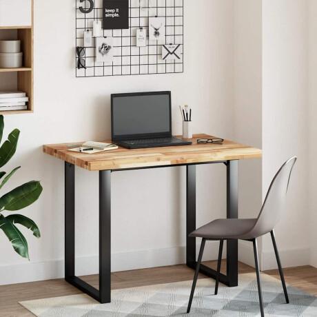 vidaXL Bureaublad met olieafwerking 100x70x4 cm massief acaciahout afbeelding2 - 1