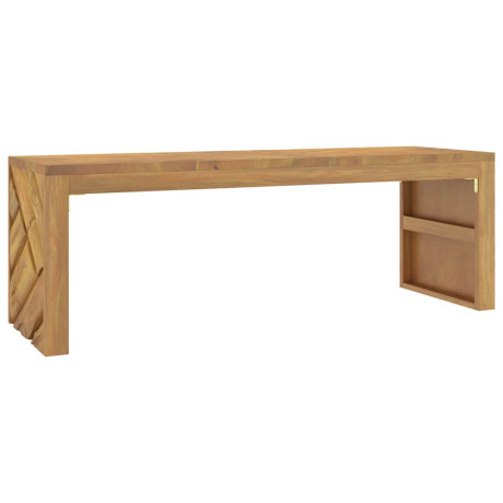 vidaXL Salontafel 110x35x38 cm massief teakhout afbeelding2 - 1