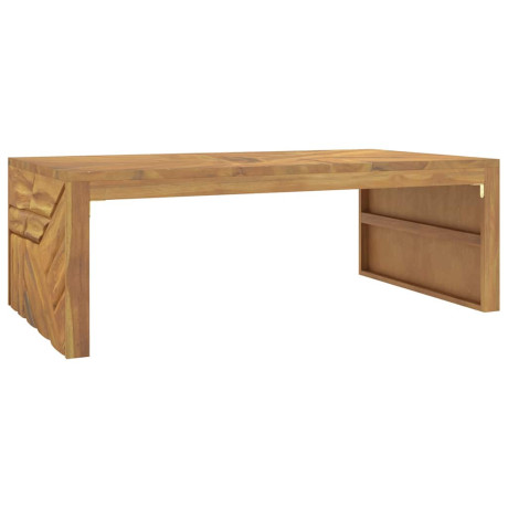 vidaXL Wandtafel 110x60x38 cm massief teakhout afbeelding2 - 1