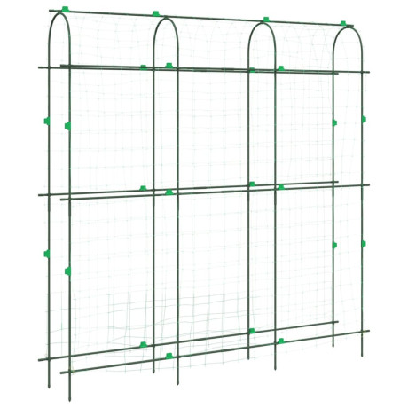 vidaXL Plantenklimrek U-vorm 181x31x182,5 cm staal afbeelding2 - 1