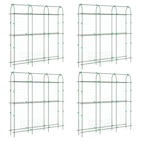 vidaXL Plantenklimrekken 4 st U-frame staal afbeelding2 - 1
