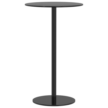 vidaXL Tuintafel rond Ø60x105 cm staal zwart afbeelding2 - 1