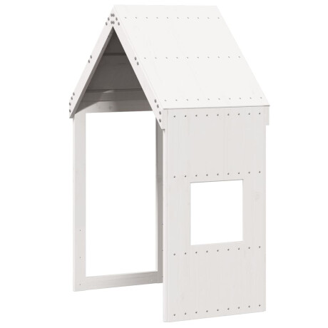 vidaXL Kinderbedhuisje 55x99x139,5 cm massief grenenhout wit afbeelding2 - 1