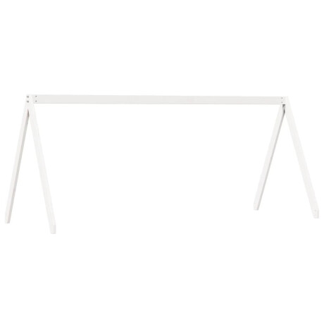 vidaXL Kinderbedhuisje 209x95,5x88 cm massief grenenhout wit afbeelding2 - 1