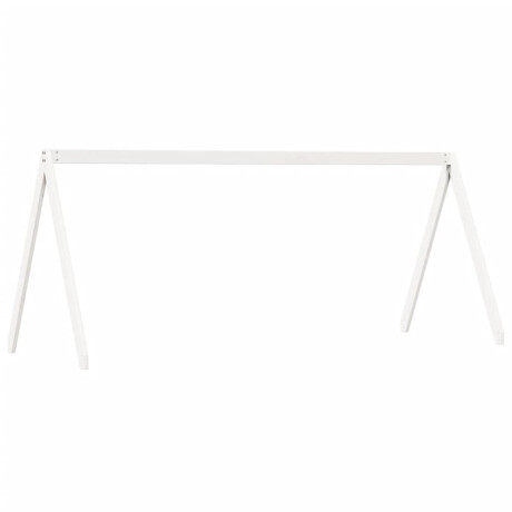 vidaXL Kinderbedhuisje 199x80,5x88 cm massief grenenhout wit afbeelding2 - 1