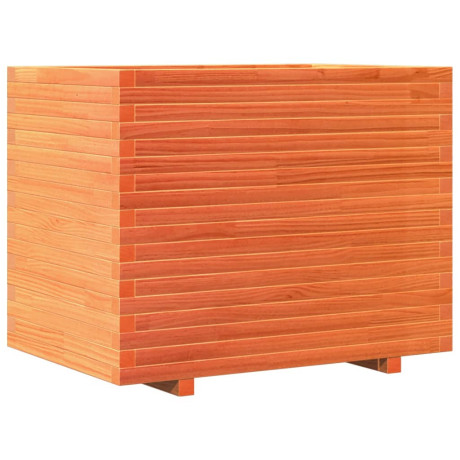vidaXL Plantenbak 90x60x72,5 cm massief grenenhout wasbruin afbeelding2 - 1