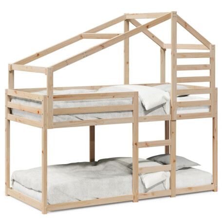 vidaXL Stapelbedframe zonder matras massief grenenhout 90x190 cm afbeelding2 - 1