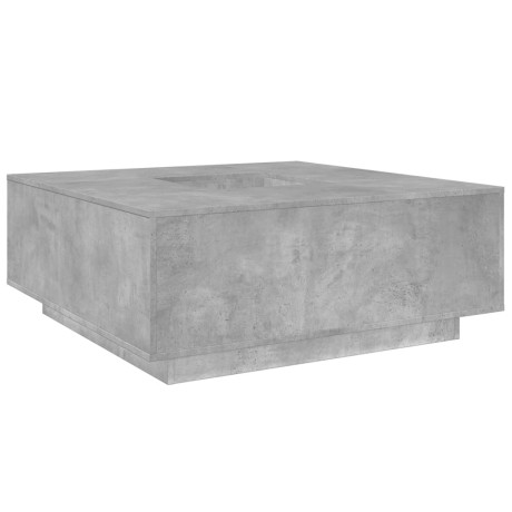 vidaXL Salontafel 100x100x40 cm bewerkt hout betongrijs afbeelding2 - 1
