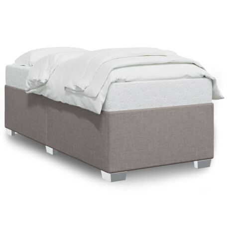 vidaXL Bedframe zonder matras 100x200 cm stof taupe afbeelding2 - 1