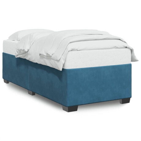 vidaXL Bedframe fluweel blauw 100x200 cm afbeelding2 - 1