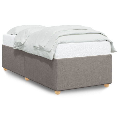 vidaXL Bedframe zonder matras 80x200 cm stof taupe afbeelding2 - 1
