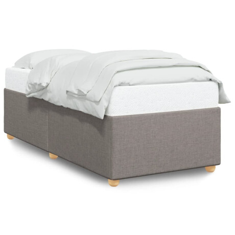 vidaXL Bedframe zonder matras 90x190 cm stof taupe afbeelding2 - 1