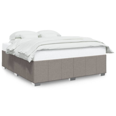 vidaXL Bedframe zonder matras stof taupe 200x200 cm afbeelding2 - 1