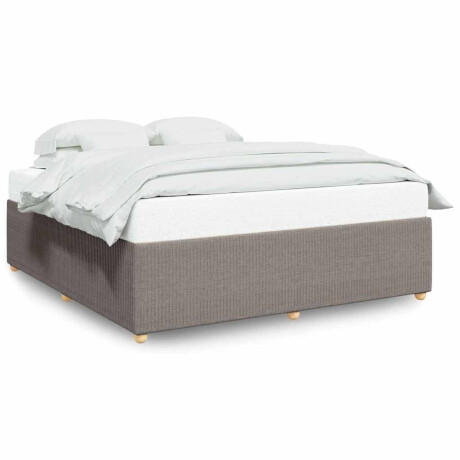 vidaXL Bedframe zonder matras stof taupe 180x200 cm afbeelding2 - 1