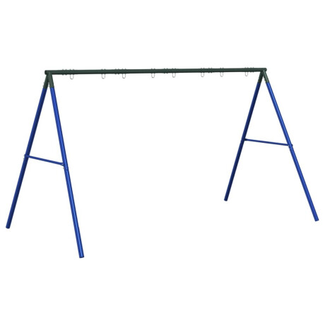 vidaXL Schommelframe voor buiten met 8 ophanghaken staal blauw afbeelding2 - 1