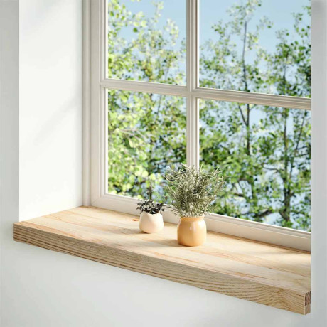 vidaXL Vensterbanken 2 st onbehandeld 70x30x2 cm massief eikenhout afbeelding2 - 1