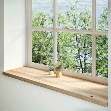 vidaXL Vensterbanken 2 st onbehandeld 140x40x2 cm massief eikenhout afbeelding2 - 1