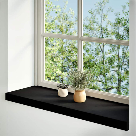 vidaXL Vensterbanken 2 st 70x25x2 cm massief eikenhout donkerbruin afbeelding2 - 1
