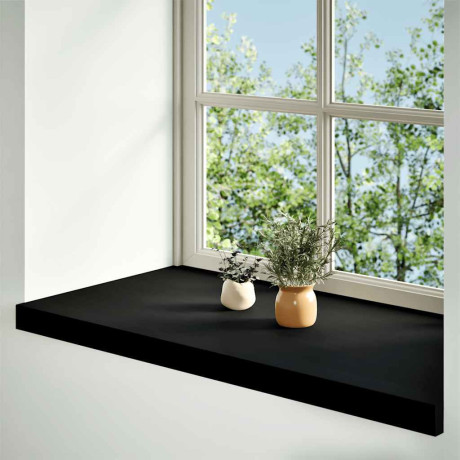 vidaXL Vensterbanken 2 st 90x40x2 cm massief eikenhout donkerbruin afbeelding2 - 1