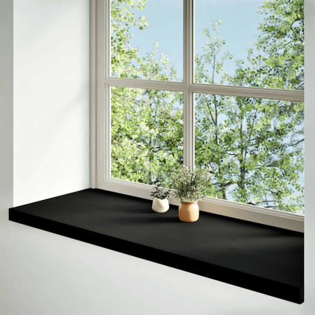 vidaXL Vensterbanken 2 st 100x40x2 cm massief eikenhout donkerbruin afbeelding2 - 1
