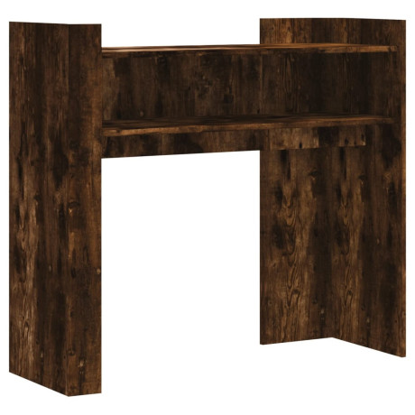vidaXL Wandtafel 100x35x90 cm bewerkt hout gerookt eikenkleurig afbeelding2 - 1