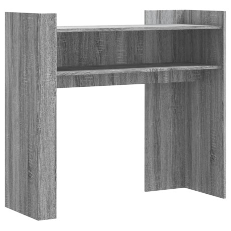 vidaXL Wandtafel 100x35x90 cm bewerkt hout grijs sonoma eikenkleurig afbeelding2 - 1