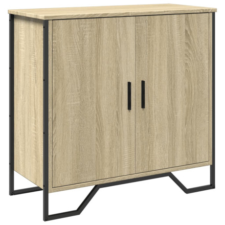 vidaXL Dressoir 78x35,5x74,5 cm bewerkt hout sonoma eikenkleurig afbeelding2 - 1
