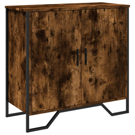 vidaXL Dressoir 78x35,5x74,5 cm bewerkt hout gerookt eikenkleurig afbeelding2 - 1