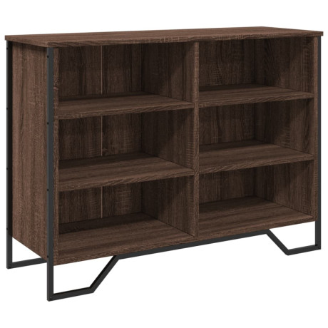 vidaXL Dressoir 101x35,5x74,5 cm bewerkt hout bruin eikenkleur afbeelding2 - 1