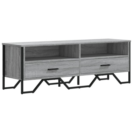 vidaXL Tv-meubel 122x34x41 cm bewerkt hout grijs sonoma eikenkleurig afbeelding2 - 1