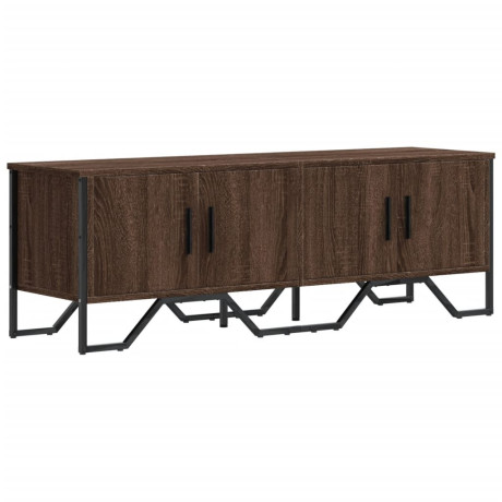 vidaXL Tv-meubel 122x34x41 cm bewerkt hout bruin eikenkleurig afbeelding2 - 1