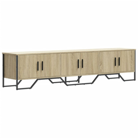 vidaXL Tv-meubel 180x34x41 cm bewerkt hout sonoma eikenkleurig afbeelding2 - 1