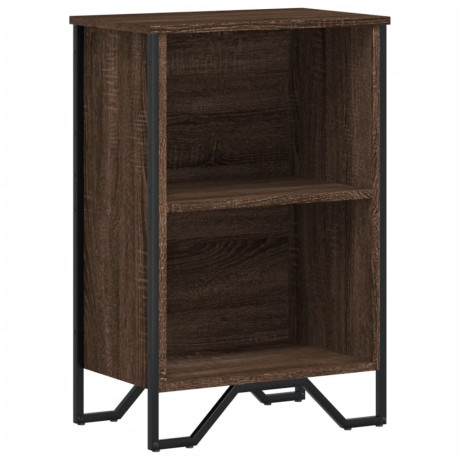 vidaXL Boekenkast 50x31x74,5 cm bewerkt hout bruin eikenkleur afbeelding2 - 1