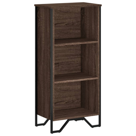 vidaXL Boekenkast 50x31x106 cm bewerkt hout bruin eikenkleurig afbeelding2 - 1